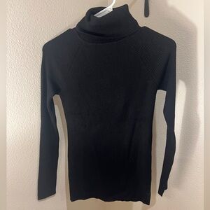 525 America Black Ribbed Sweater